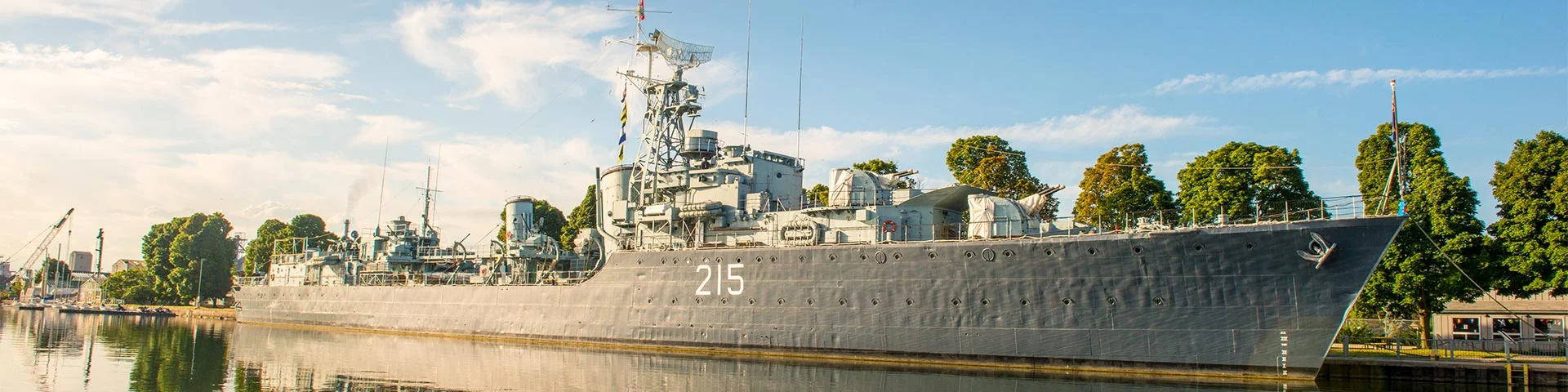 HMCS Haida naval warship at Hamilton waterfront